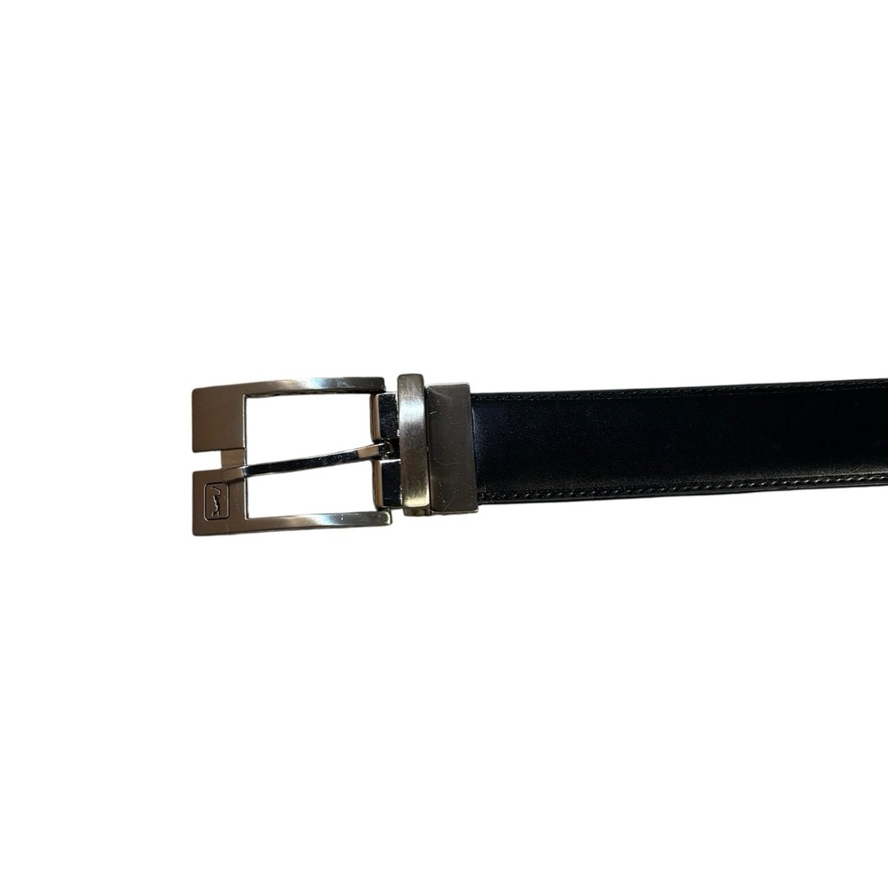 PGA Tour Reversible Leather Belt Brown Black Mens 38‎